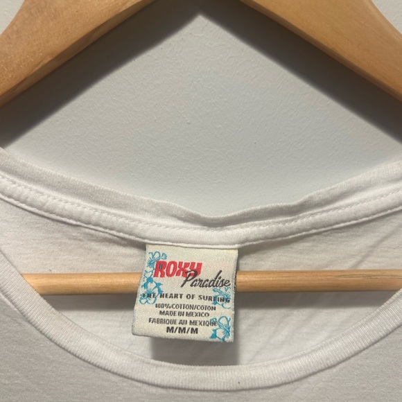 Vintage Roxy White Tee with Colorful Logo - Picture 2 of 3